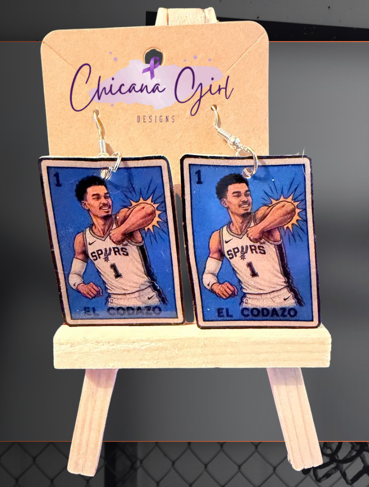 “El Codazo” Wemby Lotería Earrings