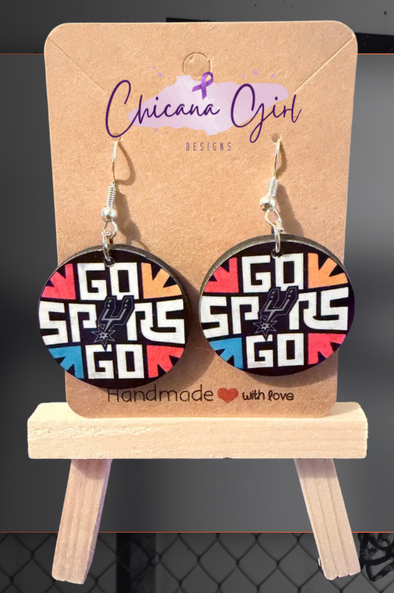 🌈 Go Spurs Go Fiesta Earrings