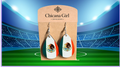 Mexican Flag Teardrop Earrings – Handmade Patriotic Jewelry
