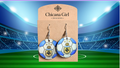 Argentina Soccer Ball Earrings – Handmade World Champion Fan Jewelry