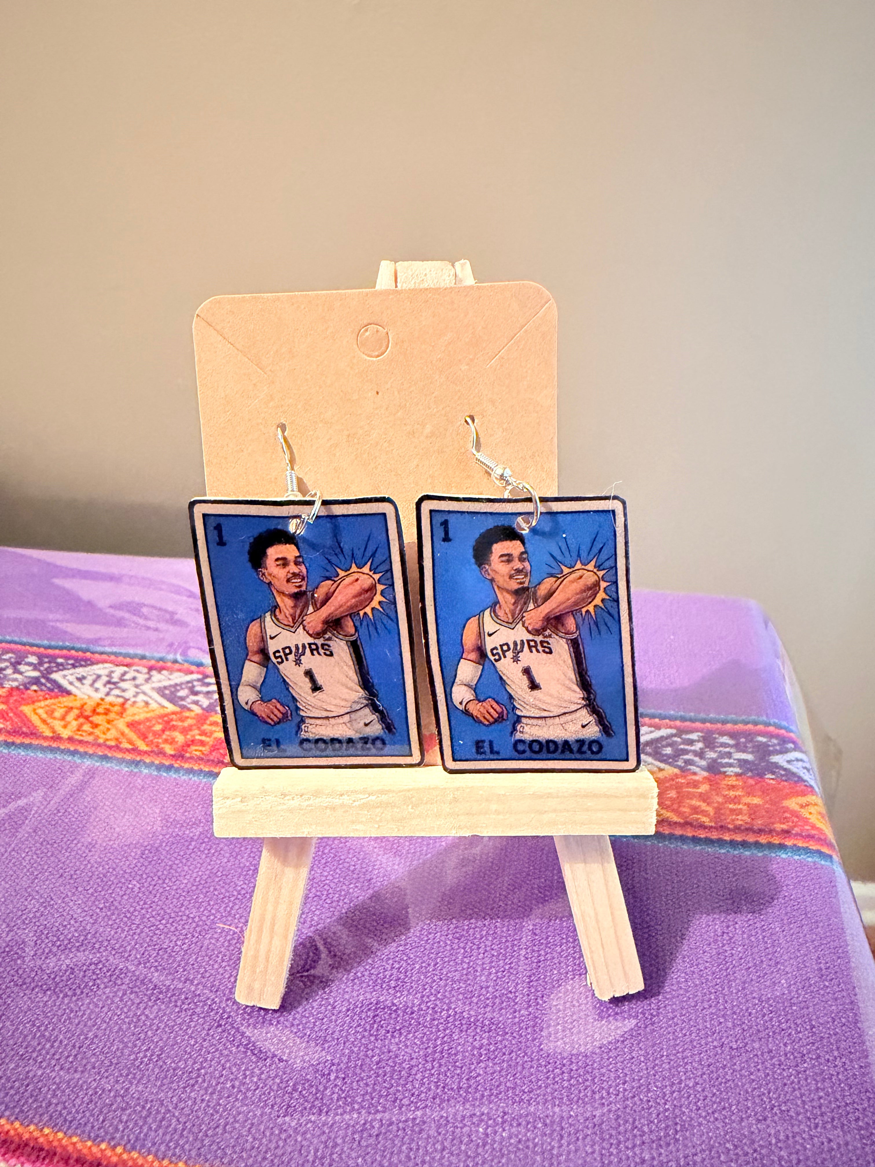 “El Codazo” Wemby Lotería Earrings